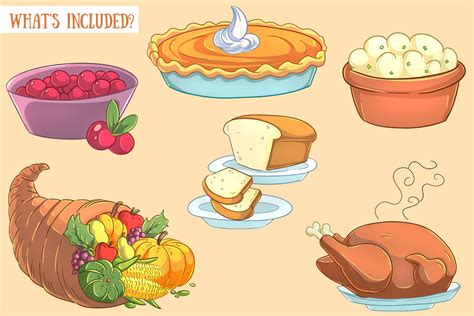 thanksgiving food cartoon|thanksgiving food clip art free.